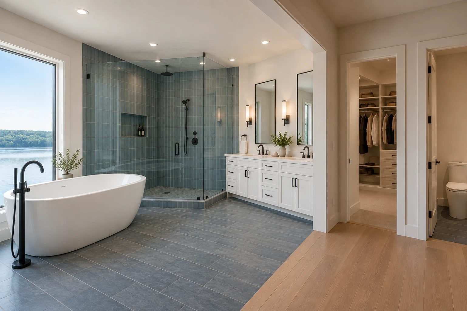 AI Rendering · Primary Bath, Freestanding Tub on the Water